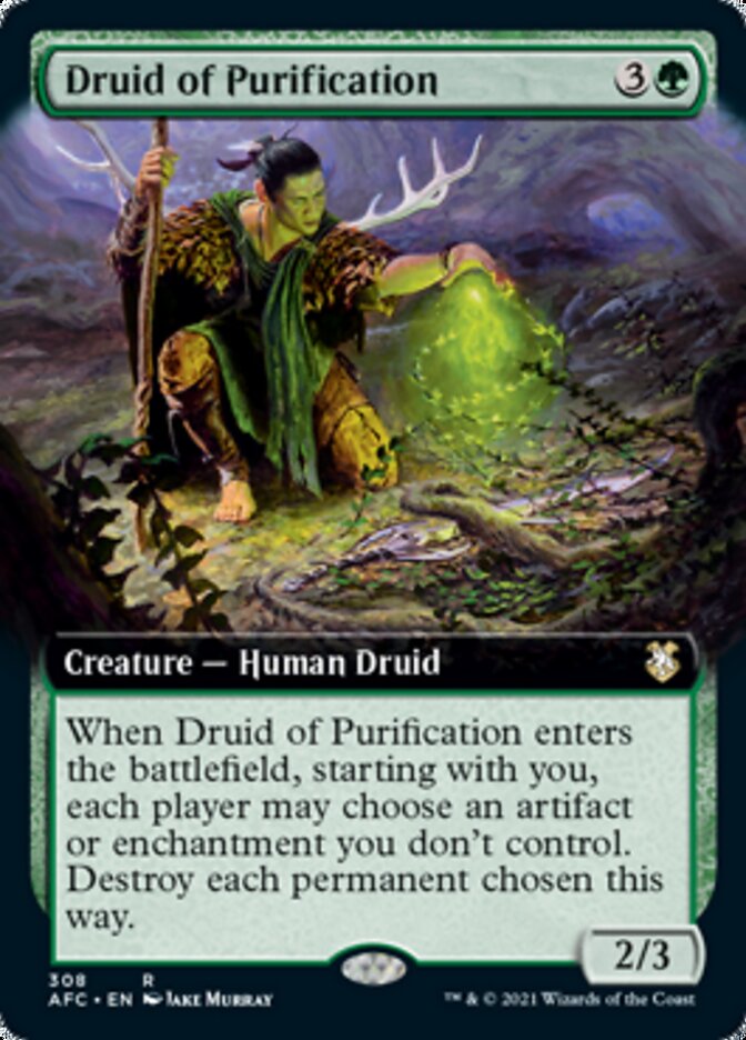 Druid of Purification (Extended) [Dungeons & Dragons: Adventures in the Forgotten Realms Commander] | Gear Gaming Bentonville