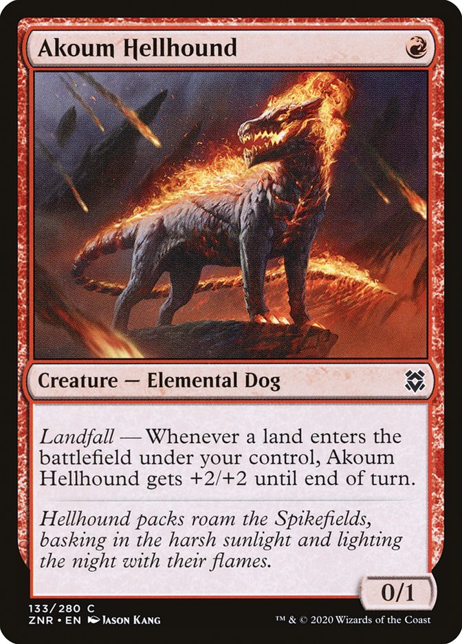 Akoum Hellhound [Zendikar Rising] | Gear Gaming Bentonville