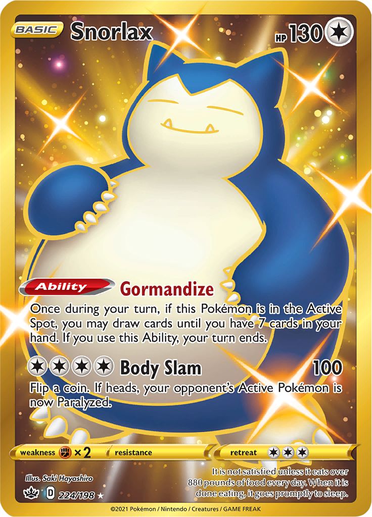 Snorlax (224/198) [Sword & Shield: Chilling Reign] | Gear Gaming Bentonville