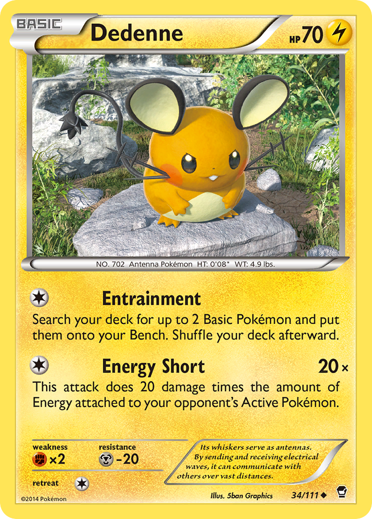 Dedenne (34/111) [XY: Furious Fists] | Gear Gaming Bentonville