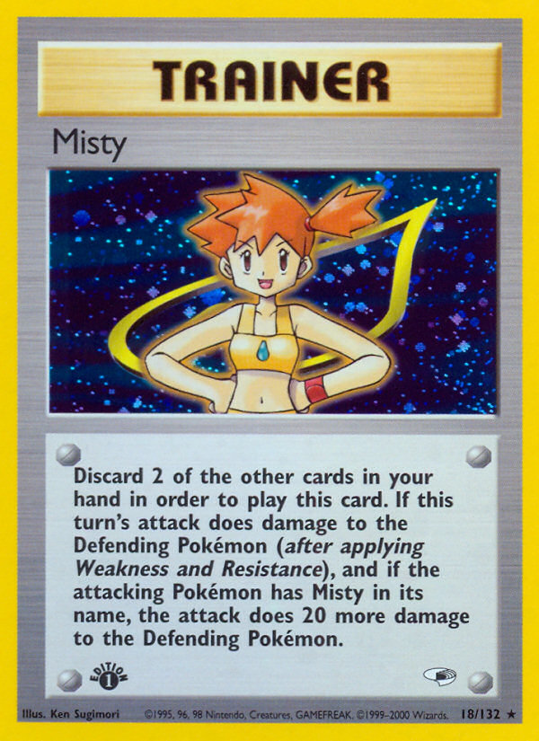 Misty (18/132) [Gym Heroes 1st Edition] | Gear Gaming Bentonville