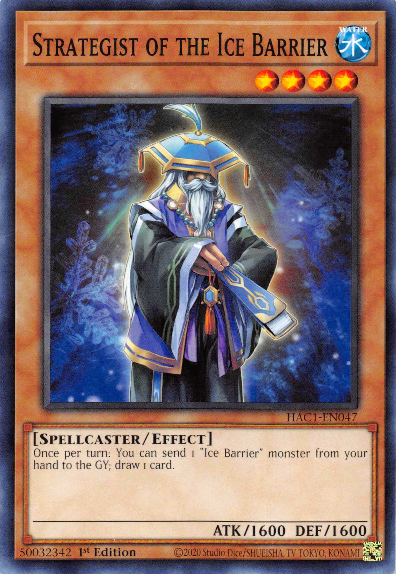 Strategist of the Ice Barrier (Duel Terminal) [HAC1-EN047] Parallel Rare | Gear Gaming Bentonville