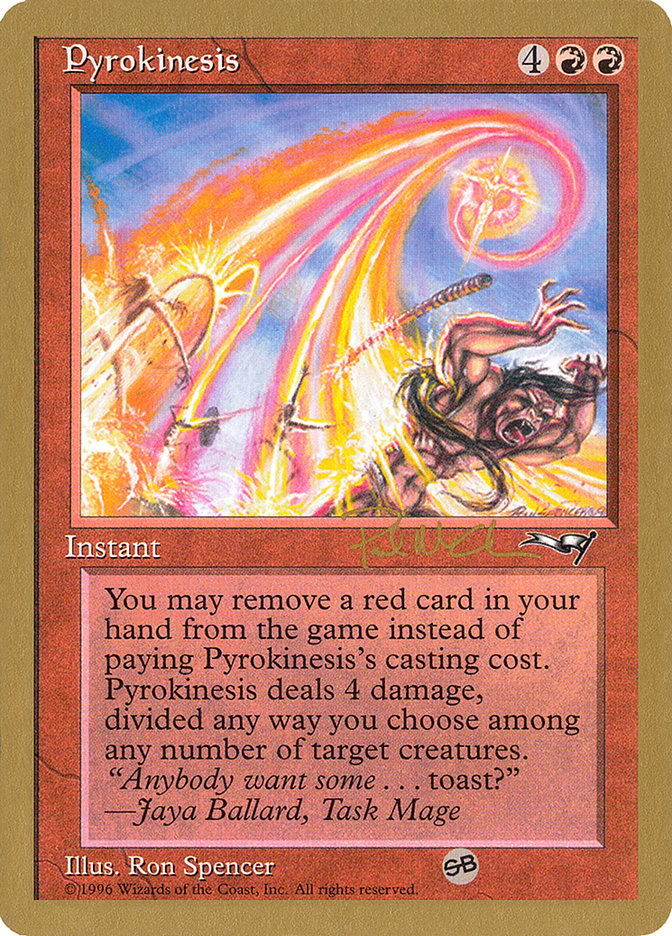 Pyrokinesis (Paul McCabe) (SB) [World Championship Decks 1997] | Gear Gaming Bentonville