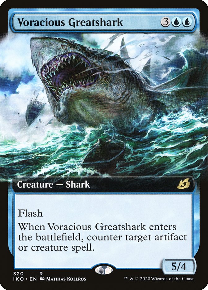 Voracious Greatshark (Extended Art) [Ikoria: Lair of Behemoths] | Gear Gaming Bentonville