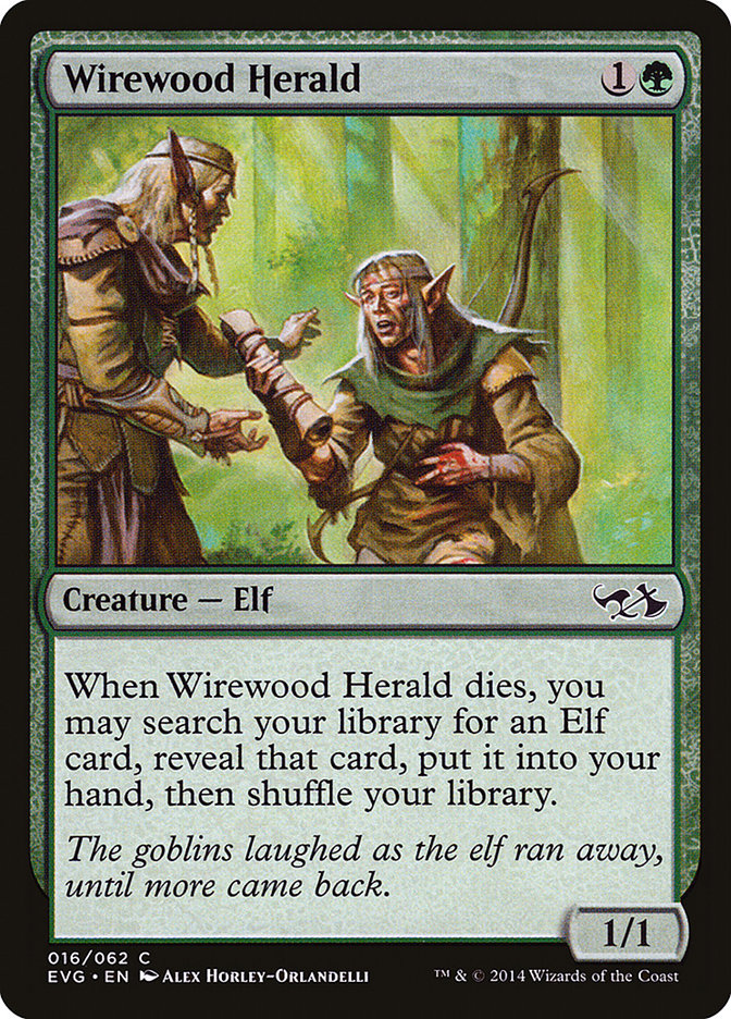 Wirewood Herald (Elves vs. Goblins) [Duel Decks Anthology] | Gear Gaming Bentonville