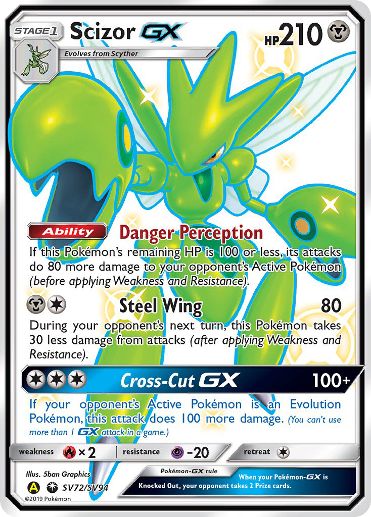 Scizor GX (SV72/SV94) [Sun & Moon: Hidden Fates - Shiny Vault] | Gear Gaming Bentonville