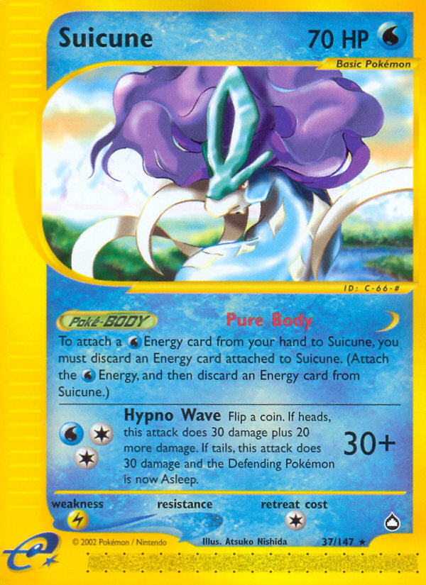 Suicune (37/147) [Aquapolis] | Gear Gaming Bentonville