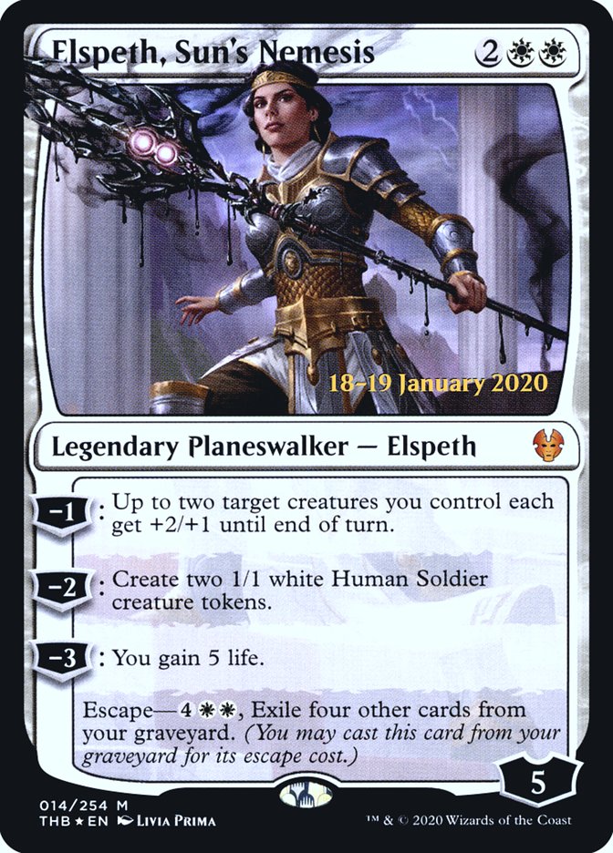 Elspeth, Sun's Nemesis [Theros Beyond Death Prerelease Promos] | Gear Gaming Bentonville