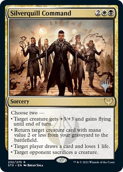 Silverquill Command (Promo Pack) [Strixhaven: School of Mages Promos] | Gear Gaming Bentonville