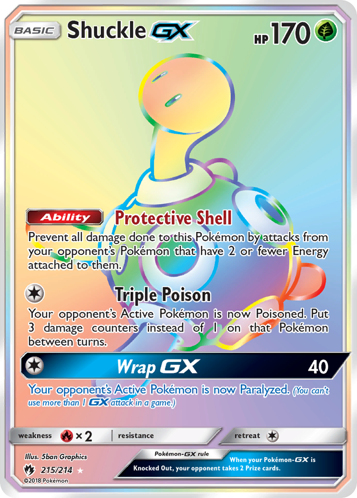 Shuckle GX (215/214) [Sun & Moon: Lost Thunder] | Gear Gaming Bentonville