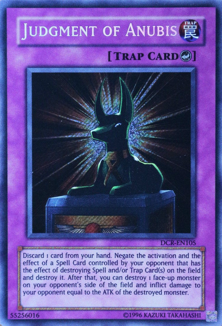 Judgment of Anubis [DCR-EN105] Secret Rare | Gear Gaming Bentonville