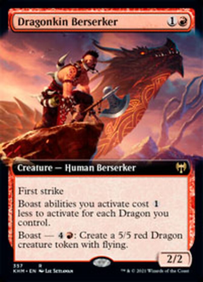 Dragonkin Berserker (Extended Art) [Kaldheim] | Gear Gaming Bentonville