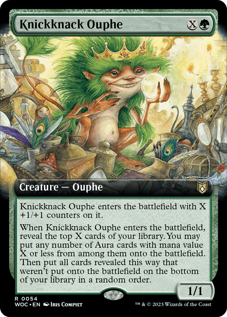 Knickknack Ouphe (Extended Art) [Wilds of Eldraine Commander] | Gear Gaming Bentonville