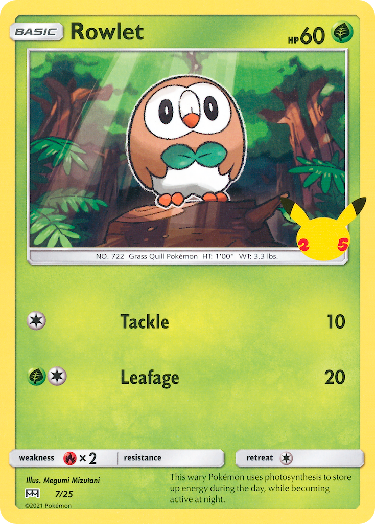 Rowlet (7/25) [McDonald's 25th Anniversary] | Gear Gaming Bentonville