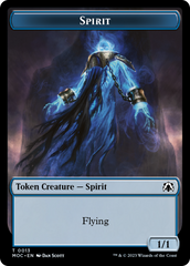 Spirit (9) // Spirit (13) Double-Sided Token [March of the Machine Commander Tokens] | Gear Gaming Bentonville