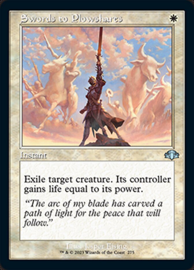 Swords to Plowshares (Retro) [Dominaria Remastered] | Gear Gaming Bentonville