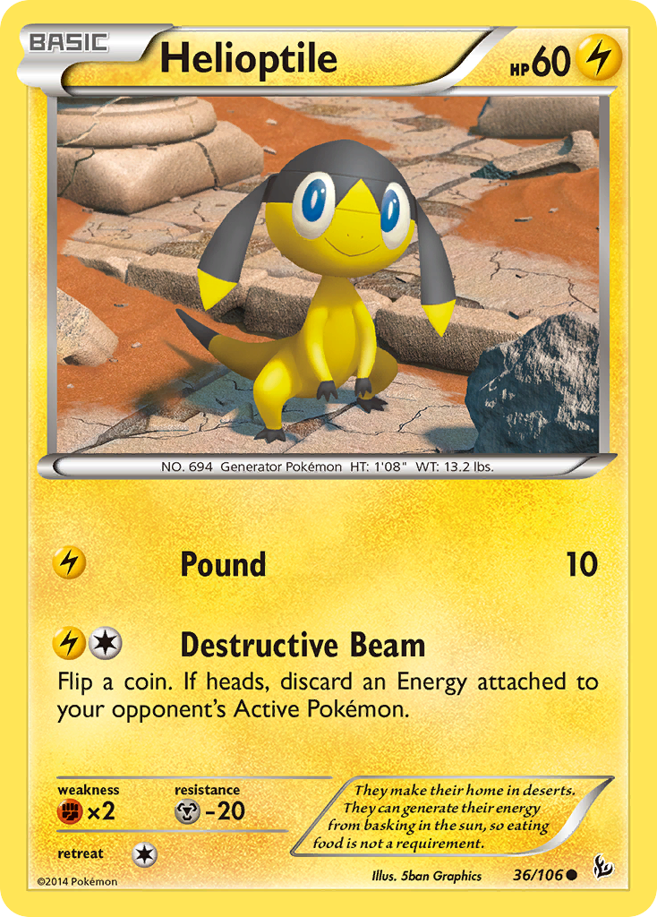 Helioptile (36/106) [XY: Flashfire] | Gear Gaming Bentonville