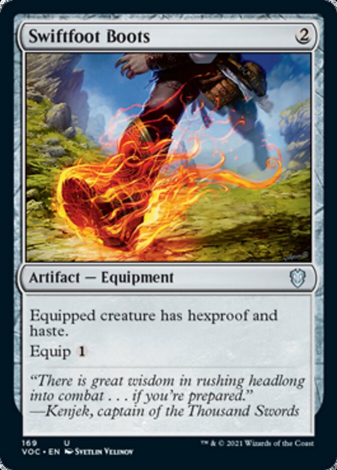 Swiftfoot Boots [Innistrad: Crimson Vow Commander] | Gear Gaming Bentonville