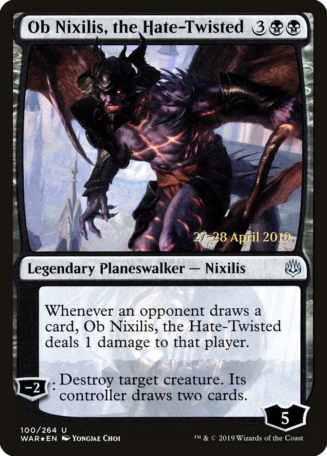 Ob Nixilis, the Hate-Twisted  [War of the Spark Prerelease Promos] | Gear Gaming Bentonville