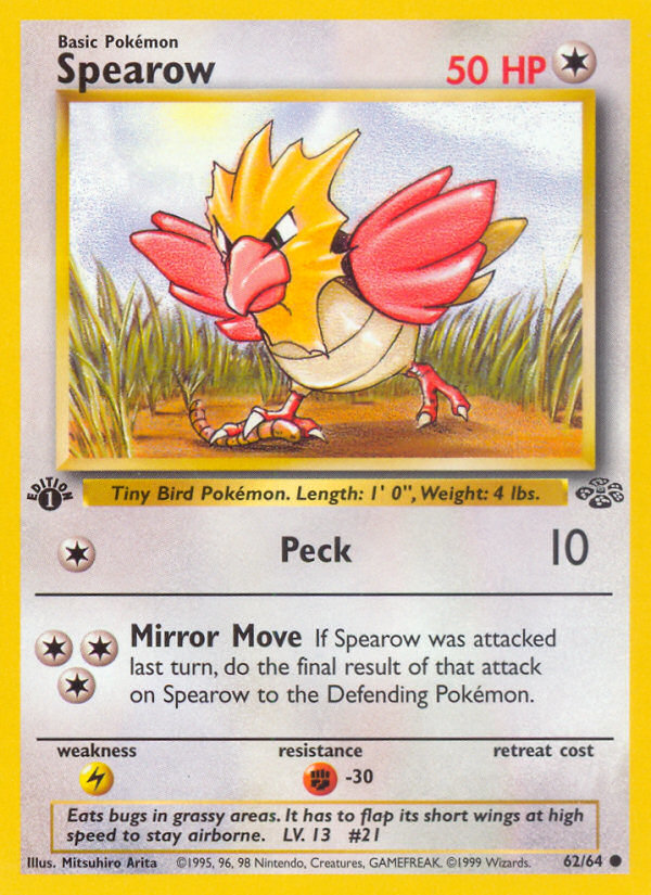 Spearow (62/64) [Jungle 1st Edition] | Gear Gaming Bentonville