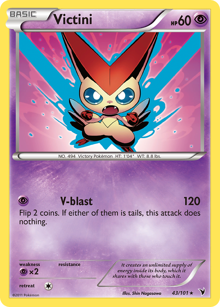 Victini (43/101) [Black & White: Noble Victories] | Gear Gaming Bentonville