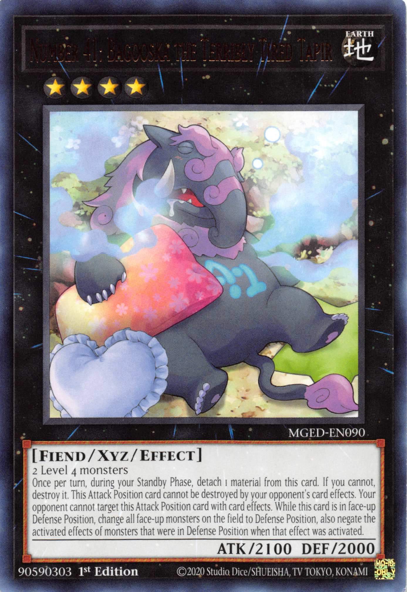 Number 41: Bagooska the Terribly Tired Tapir [MGED-EN090] Rare | Gear Gaming Bentonville