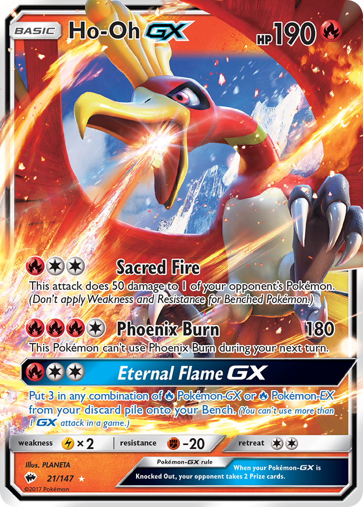 Ho-Oh GX (21/147) [Sun & Moon: Burning Shadows] | Gear Gaming Bentonville