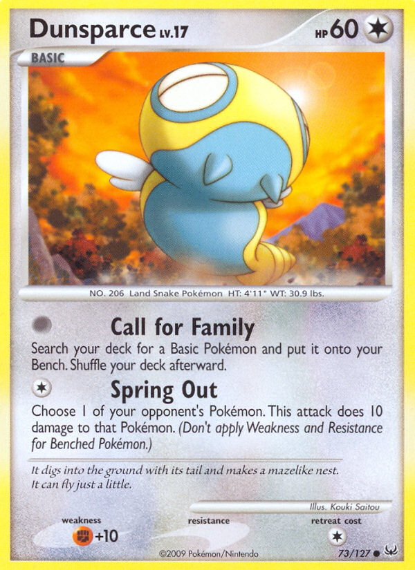 Dunsparce (73/127) [Platinum: Base Set] | Gear Gaming Bentonville