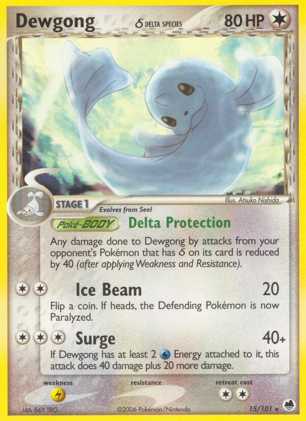 Dewgong (15/101) (Delta Species) [EX: Dragon Frontiers] | Gear Gaming Bentonville