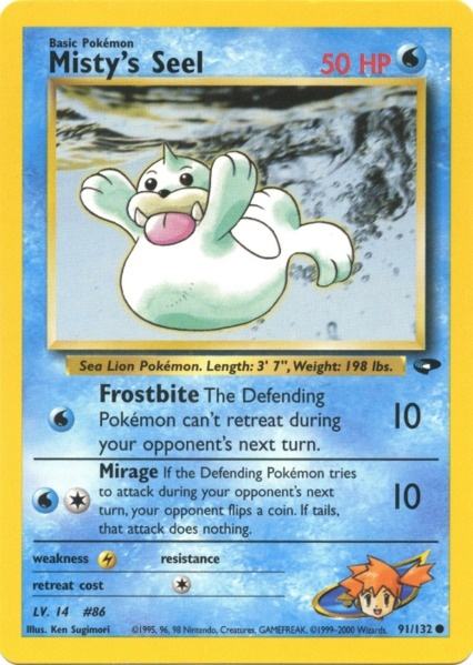 Misty's Seel (91/132) [Gym Challenge Unlimited] | Gear Gaming Bentonville