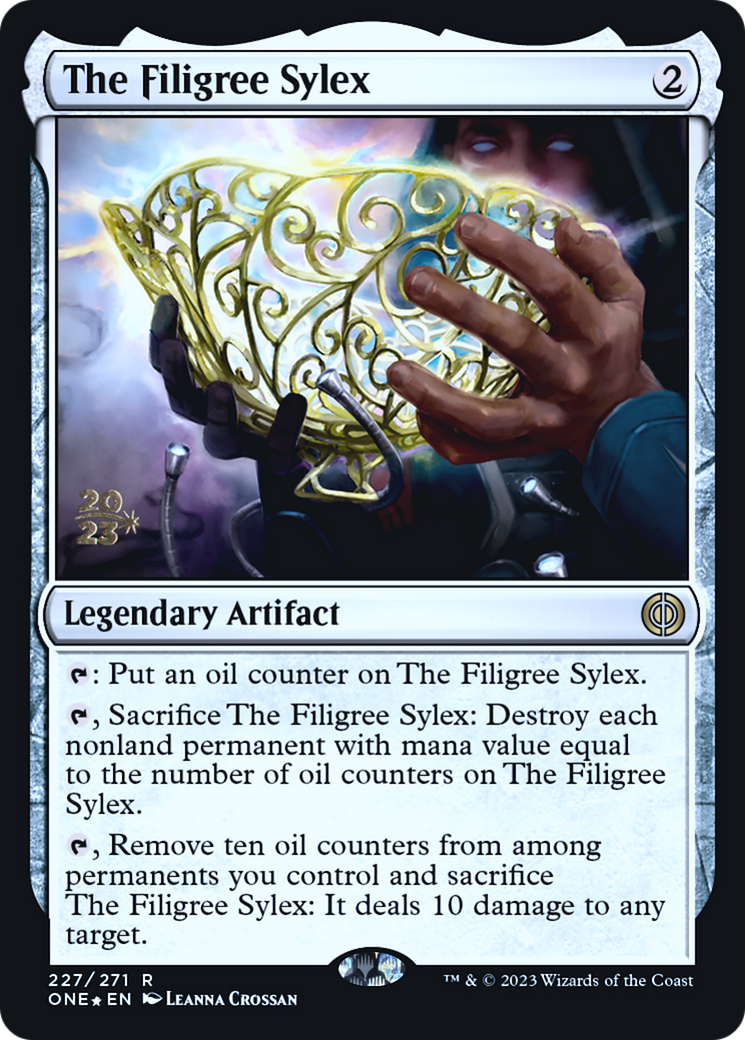 The Filigree Sylex [Phyrexia: All Will Be One Prerelease Promos] | Gear Gaming Bentonville