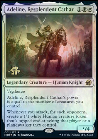 Adeline, Resplendent Cathar [Innistrad: Midnight Hunt Prerelease Promos] | Gear Gaming Bentonville