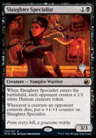 Slaughter Specialist (Promo Pack) [Innistrad: Midnight Hunt Promos] | Gear Gaming Bentonville