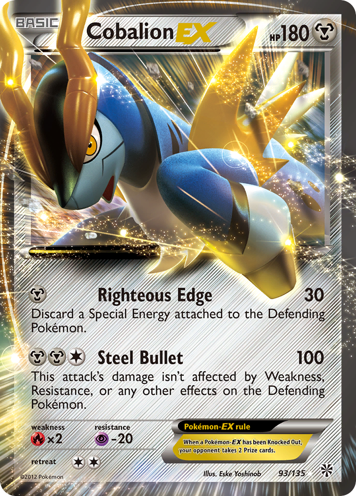 Cobalion EX (93/135) [Black & White: Plasma Storm] | Gear Gaming Bentonville