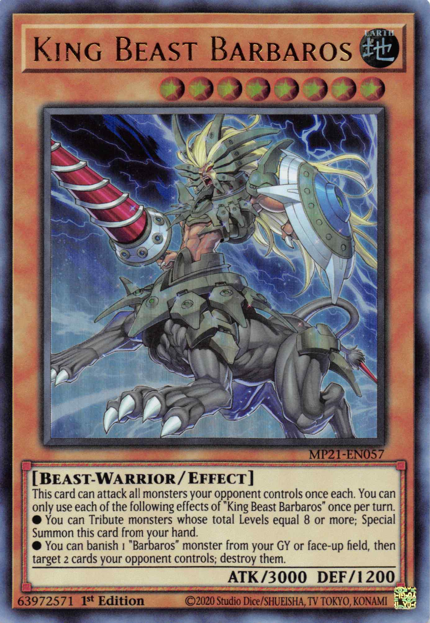 King Beast Barbaros [MP21-EN057] Ultra Rare | Gear Gaming Bentonville