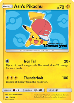 Ash's Pikachu (SM114) [Sun & Moon: Black Star Promos] | Gear Gaming Bentonville