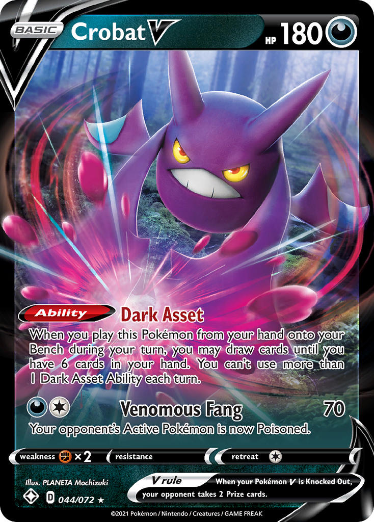 Crobat V (044/072) [Sword & Shield: Shining Fates] | Gear Gaming Bentonville