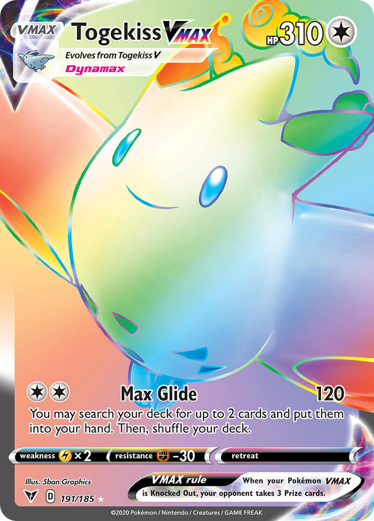 Togekiss VMAX (191/185) [Sword & Shield: Vivid Voltage] | Gear Gaming Bentonville