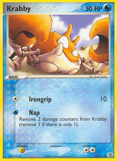 Krabby (66/112) [EX: FireRed & LeafGreen] | Gear Gaming Bentonville