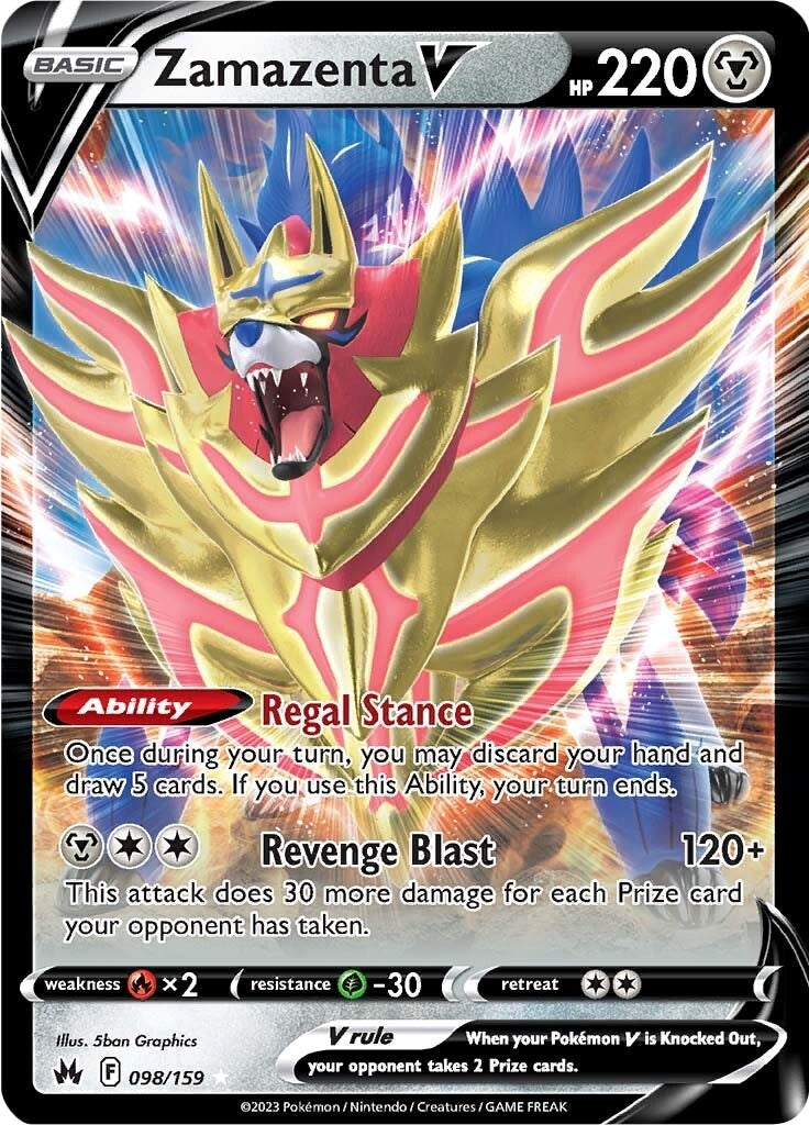 Zamazenta V (098/159) [Sword & Shield: Crown Zenith] | Gear Gaming Bentonville