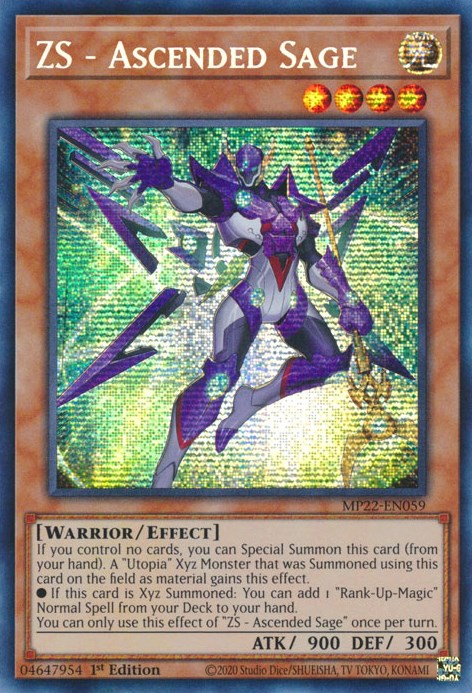 ZS - Ascended Sage [MP22-EN059] Prismatic Secret Rare | Gear Gaming Bentonville