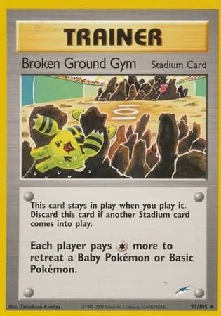 Broken Ground Gym (92/105) [Neo Destiny Unlimited] | Gear Gaming Bentonville