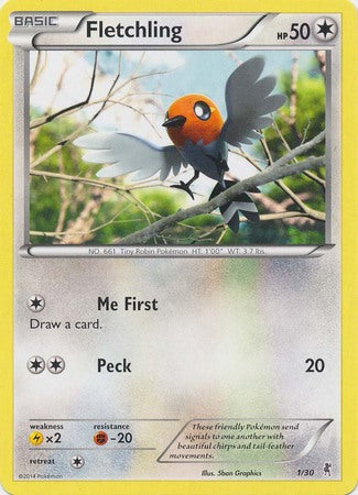 Fletchling (1/30) [XY: Trainer Kit 1 - Bisharp] | Gear Gaming Bentonville