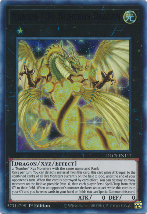 Number 100: Numeron Dragon (Purple) [DLCS-EN117] Ultra Rare | Gear Gaming Bentonville