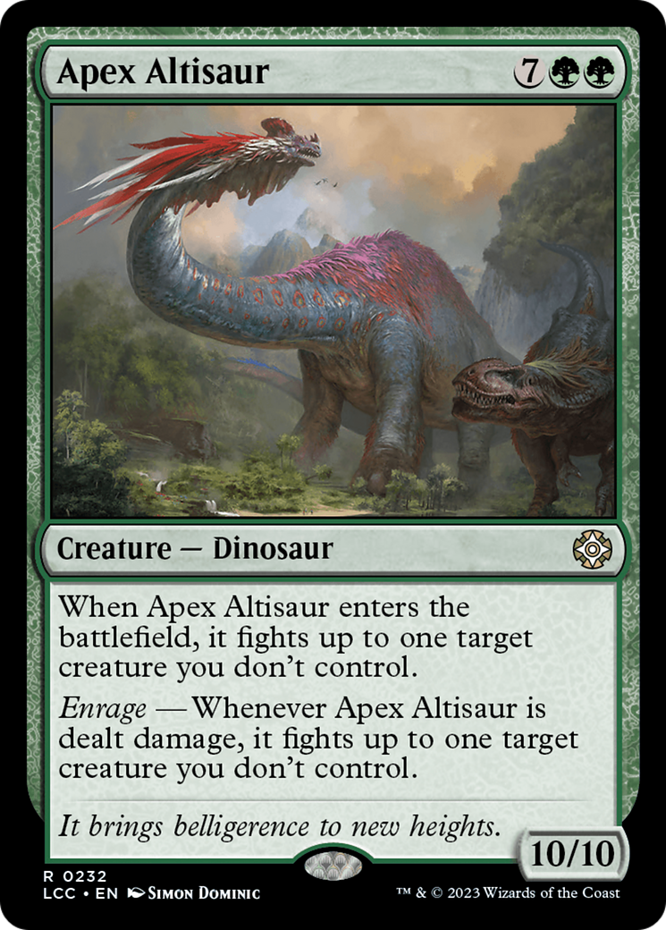 Apex Altisaur [The Lost Caverns of Ixalan Commander] | Gear Gaming Bentonville