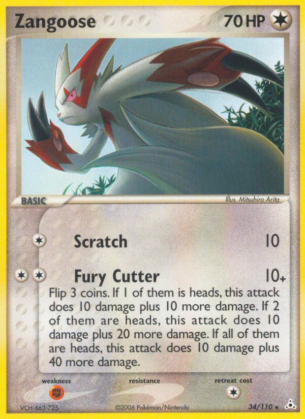 Zangoose (34/110) [EX: Holon Phantoms] | Gear Gaming Bentonville