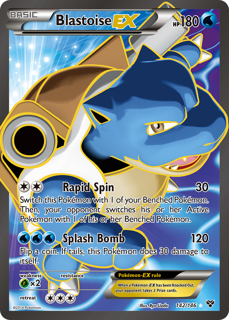 Blastoise EX (142/146) [XY: Base Set] | Gear Gaming Bentonville