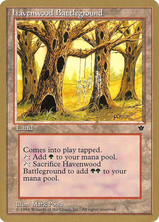 Havenwood Battleground (Mark Justice) [Pro Tour Collector Set] | Gear Gaming Bentonville