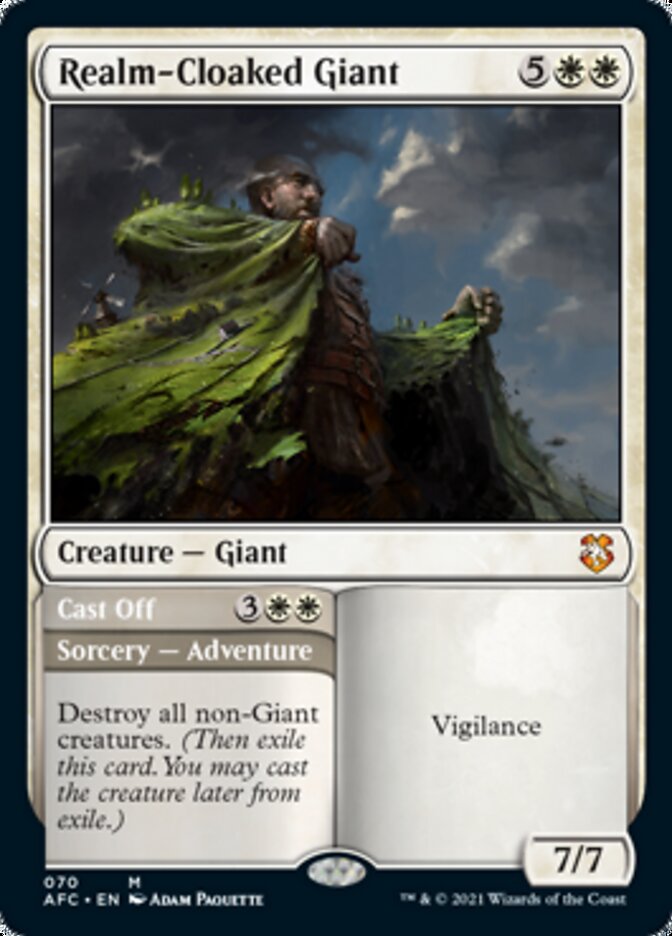 Realm-Cloaked Giant // Cast Off [Dungeons & Dragons: Adventures in the Forgotten Realms Commander] | Gear Gaming Bentonville