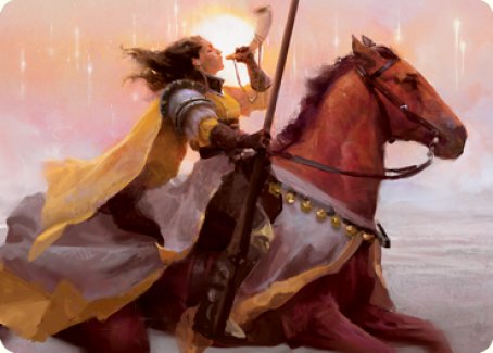 Sunrise Cavalier Art Card [Innistrad: Midnight Hunt Art Series] | Gear Gaming Bentonville